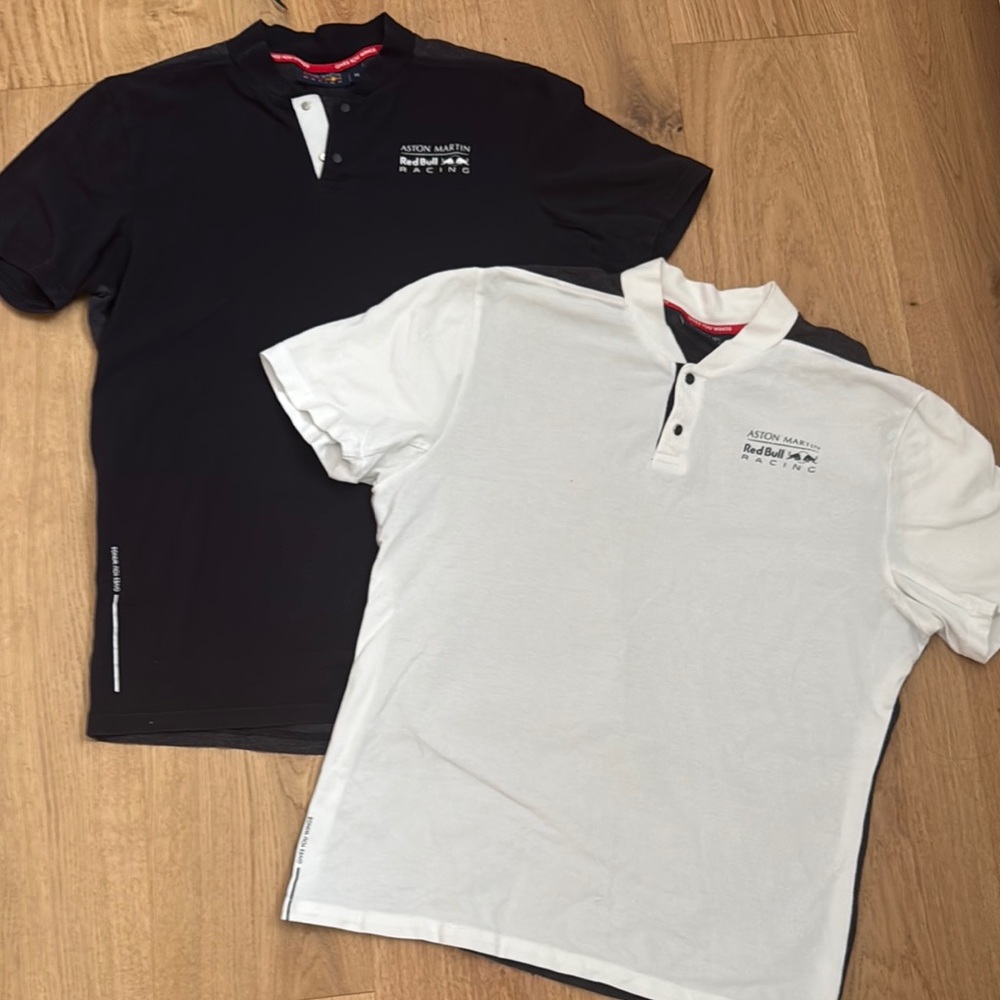 Red Bull F1 Racing Polos / shirts size medium - 2 pack